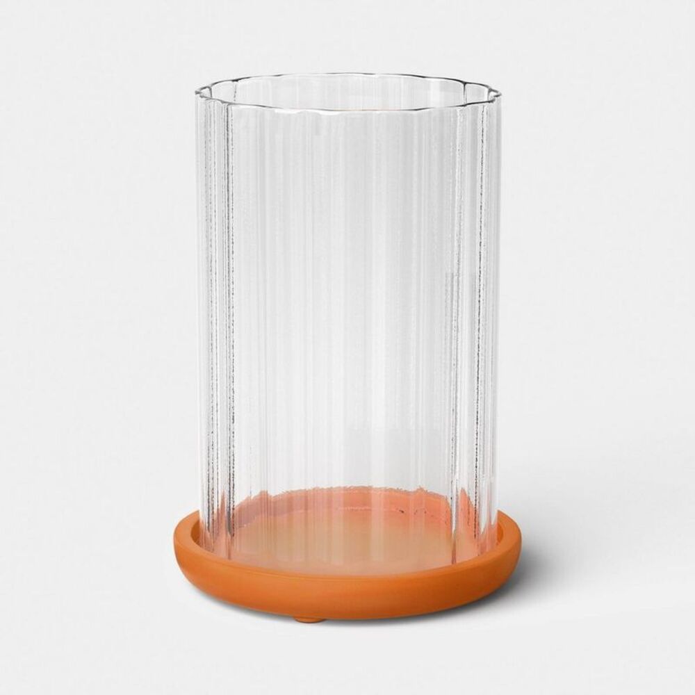 Threshold - Lantern Terracotta with Glass Large - Threshold Terracotta